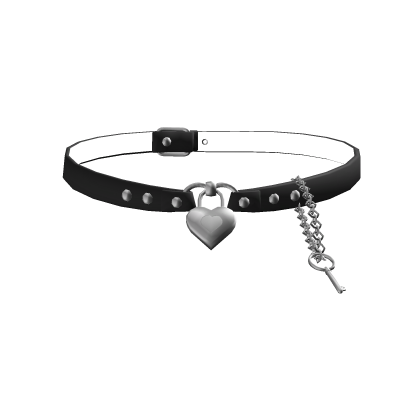 Black Heart Lock Choker