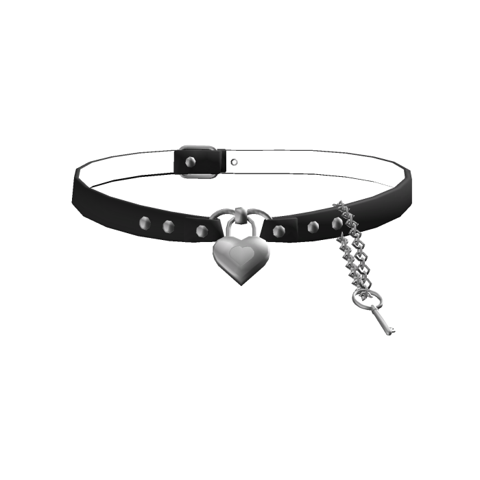Black Heart Lock Choker