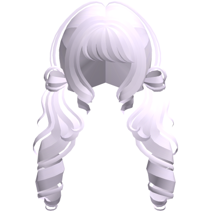 ╰♡ cutecore dolly moe curly pigtails pastel purple Roblox item