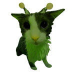 Alien Soggy Cat Shoulder Pal!