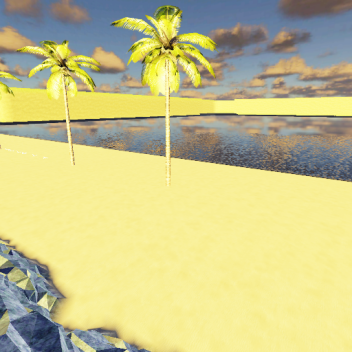 realistic beach