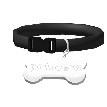 ♡ Cute Black Puppy Dog Collar With Bone