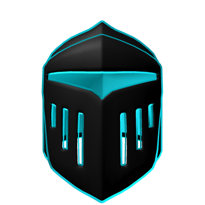Cyan Knight Helmet