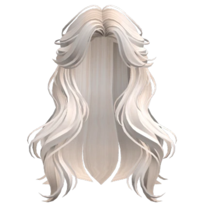 Beige Half-Up Wavy Hair Roblox decal