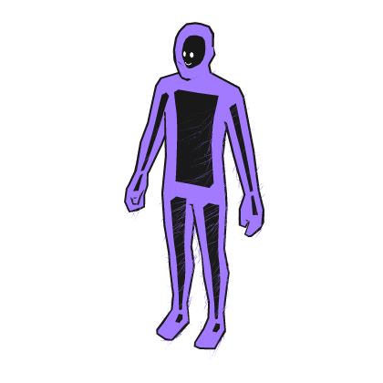 Purple Cartoony Outline Aura