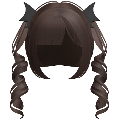 brown thin swirly bat moe pigtails
