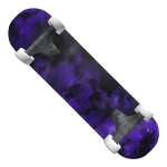 Y2K Purple Apocalyptic Sky Emo Grunge Skateboard
