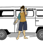 Bri’s White Van With Candy