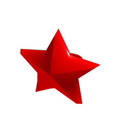 Accessory estrella roja para korblox