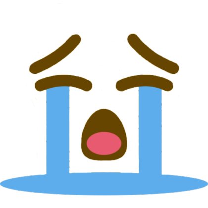 sobbing emoji face Roblox decal