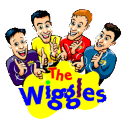 The Cartoon Wiggles and their Logo (2001) Roblox decal