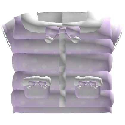 ♡ Cute Cozy Winter Puffer Vest in Purple Roblox item