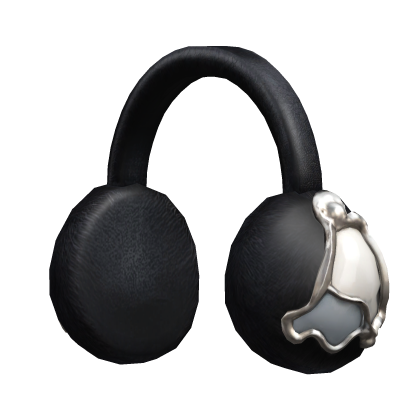 Black and White Frostbell Earmuffs