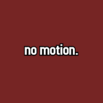 no motion.