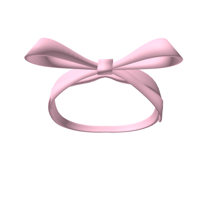 Ribbon headband in black (fits flatter hair) Roblox item