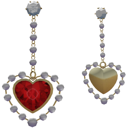 Pearl Heart Earring - Roblox