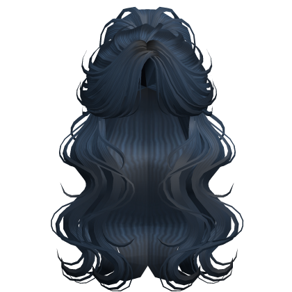 Crimped Wavy Empress Ponytail Midnight