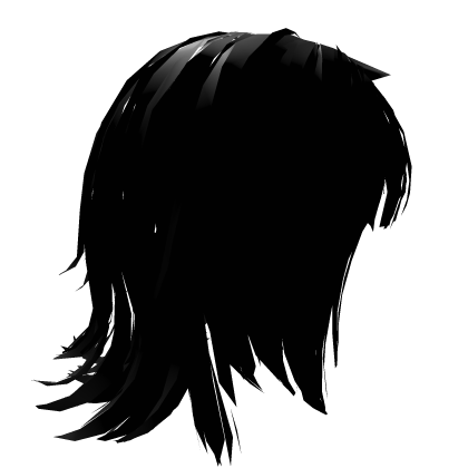 Black Messy Emo Hair with Bangs  Roblox item