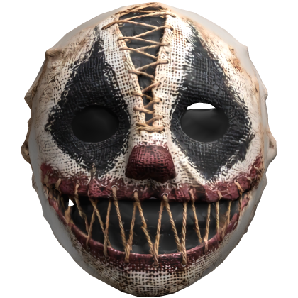 Scary Black & White mask clown Halloween  