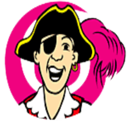 Cartoon Captain Feathersword in Swirl Roblox decal