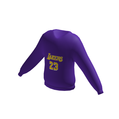 LeBron James Los Angeles Lakers Sweater NBA Purple thumbnail