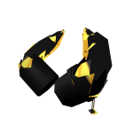 Unpainted Gold Horns
