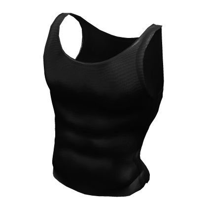 Black Ribbed Muscle Tank Top thumbnail