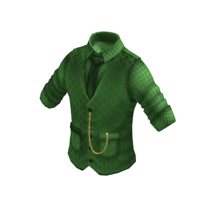 Waistcoat | Rolled up Shirt | Green
