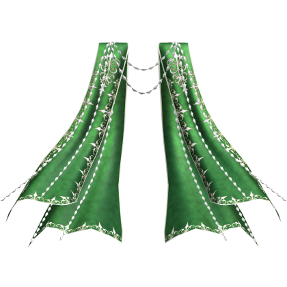 1.0 Christmas Royal Dual Capes  - Green/White