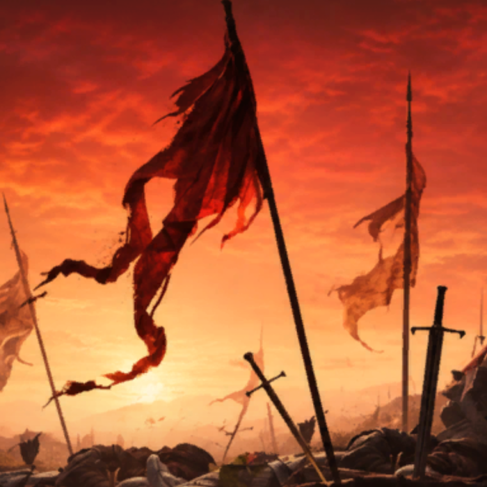 War Field Winner Flag Swords Knight Epic
