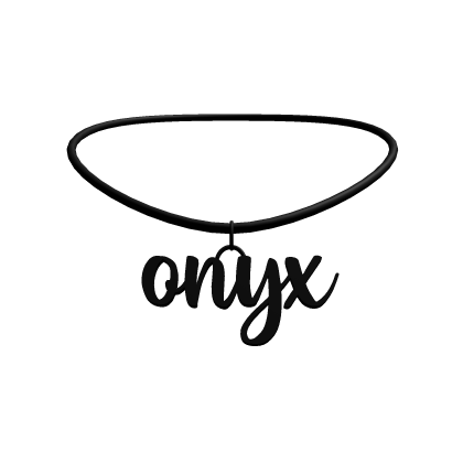 Onyx Necklace Black 3.0