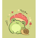Mushrooms And Frogs Alike