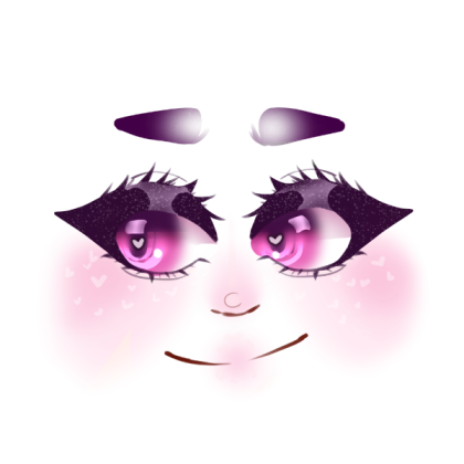 female pink eyes Roblox decal