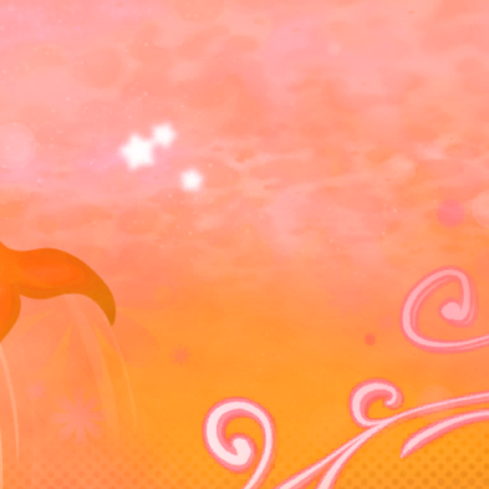 Deep Sea Mermaid Peach Orange
