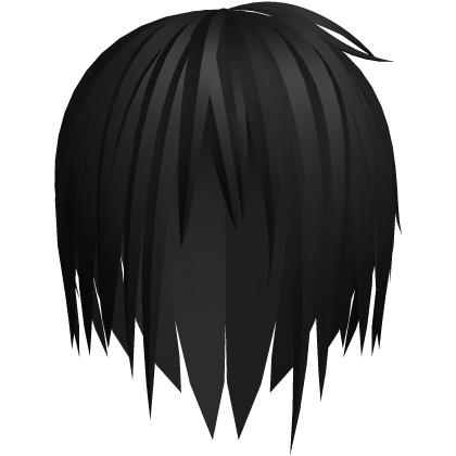 Black Long Vkei Unkept Emo Hair Roblox item