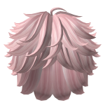 Pink Casual Kawaii Messy Hair