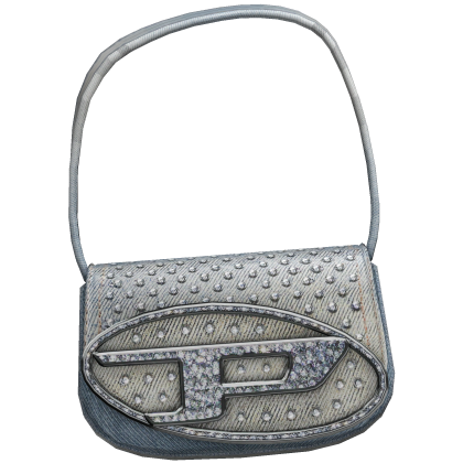 Y2K Denim Rhinestone Gem Modern Petrol Bag thumbnail
