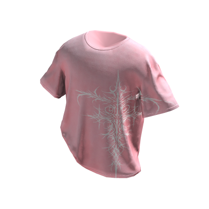 Pink y2k Tucked Sigil Tee
