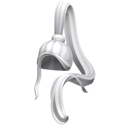 -',ৎ High Popstar Ponytail in White