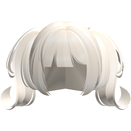 Blonde Swirled Messy Pigtails