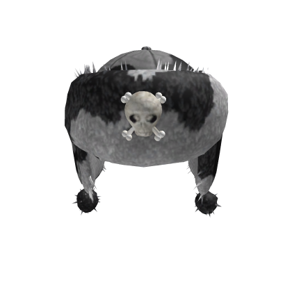 Panda Y2K Grunge Emo Spiked Skull Ushanka