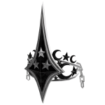 Royal Onyx Crown of Moonlight