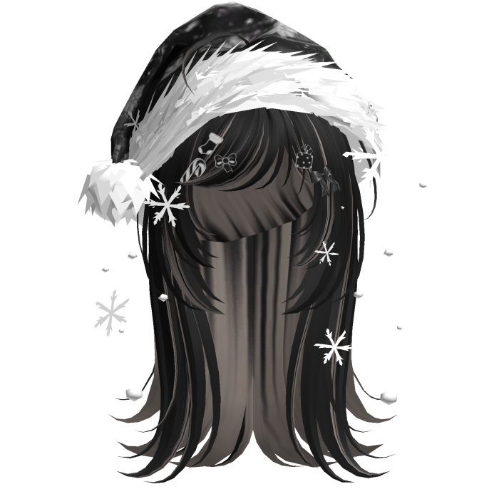 Cute Christmas Straight Hair (Black&Ash)
