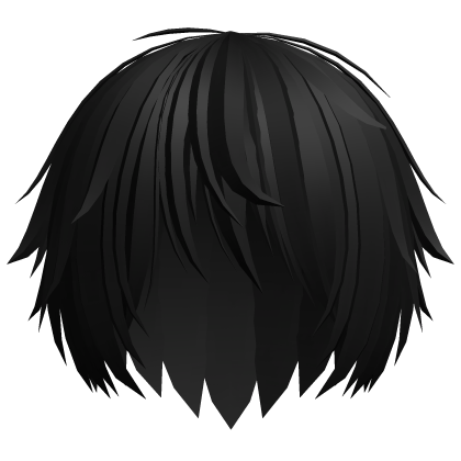 ✦ vkei emo boy goth hair (black) Roblox item