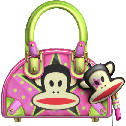 Cute Y2K Harajuku Luxury Monkey Bag Green Pink Roblox item
