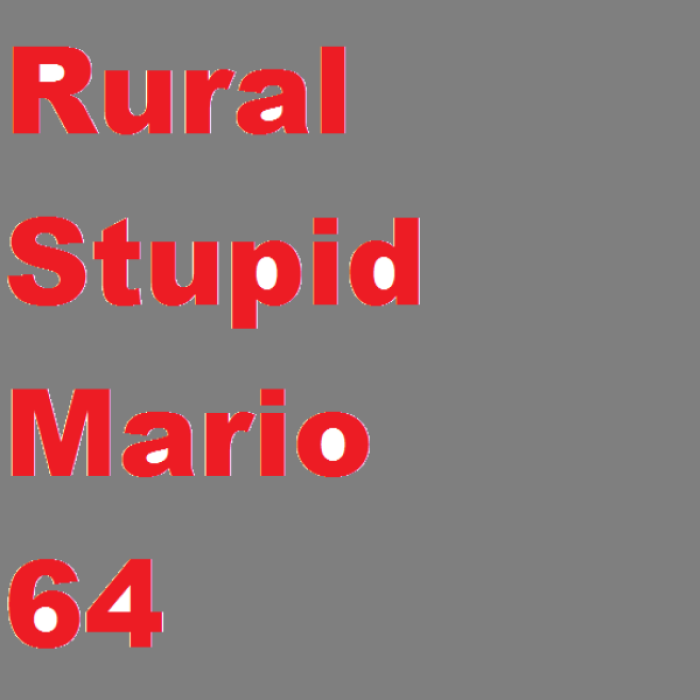 Rural-Stupid-Mario-64 Red Grey & White Roblox decal