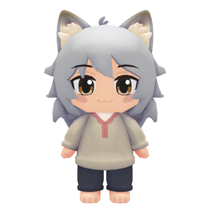 Chainsmoke Yani Neko Front Plush
