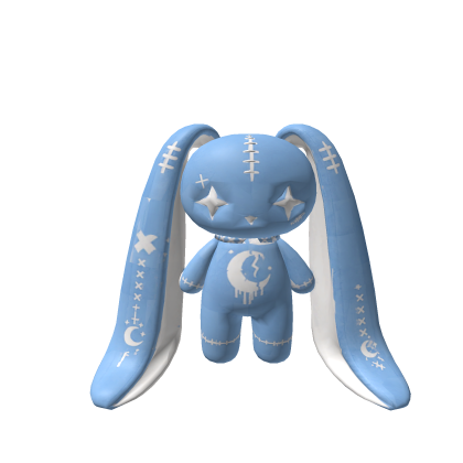 mochila de conejo azul 