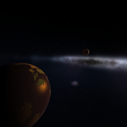 Solar System & Galaxy Skybox