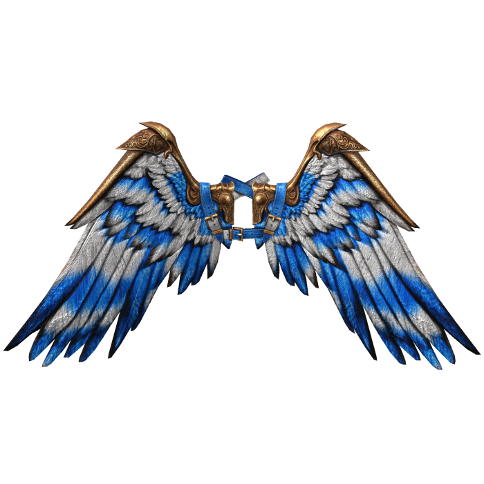 [PBR] Blue & White Icarus Wings [Addon]